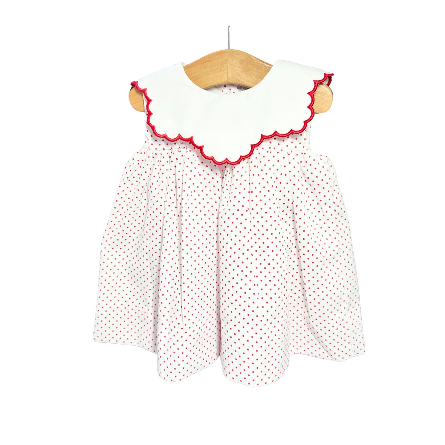 Red Scallop Dress