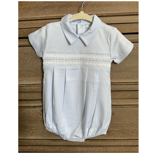 Smocked Short-sleve Romper