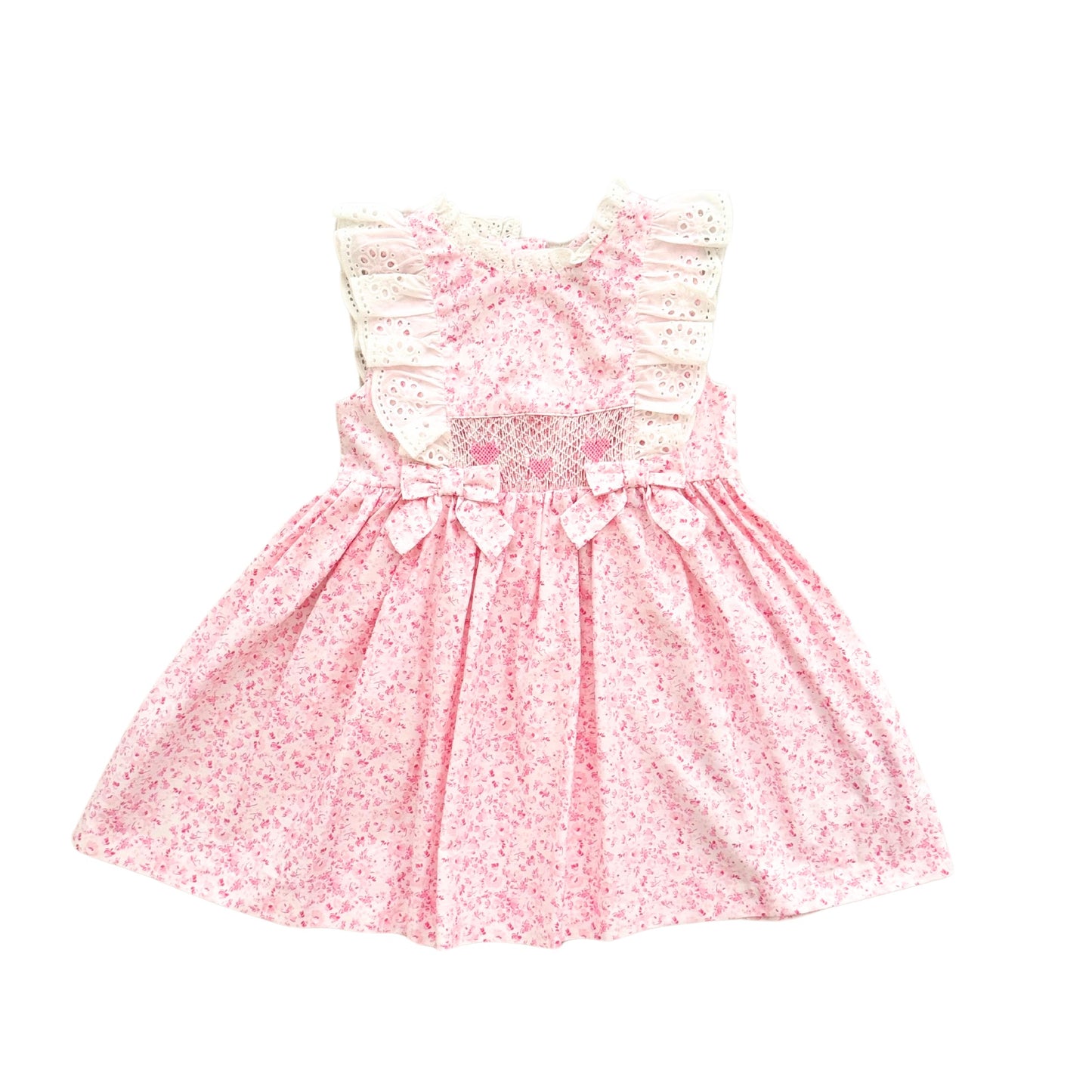 Smocked Heart Floral Dress