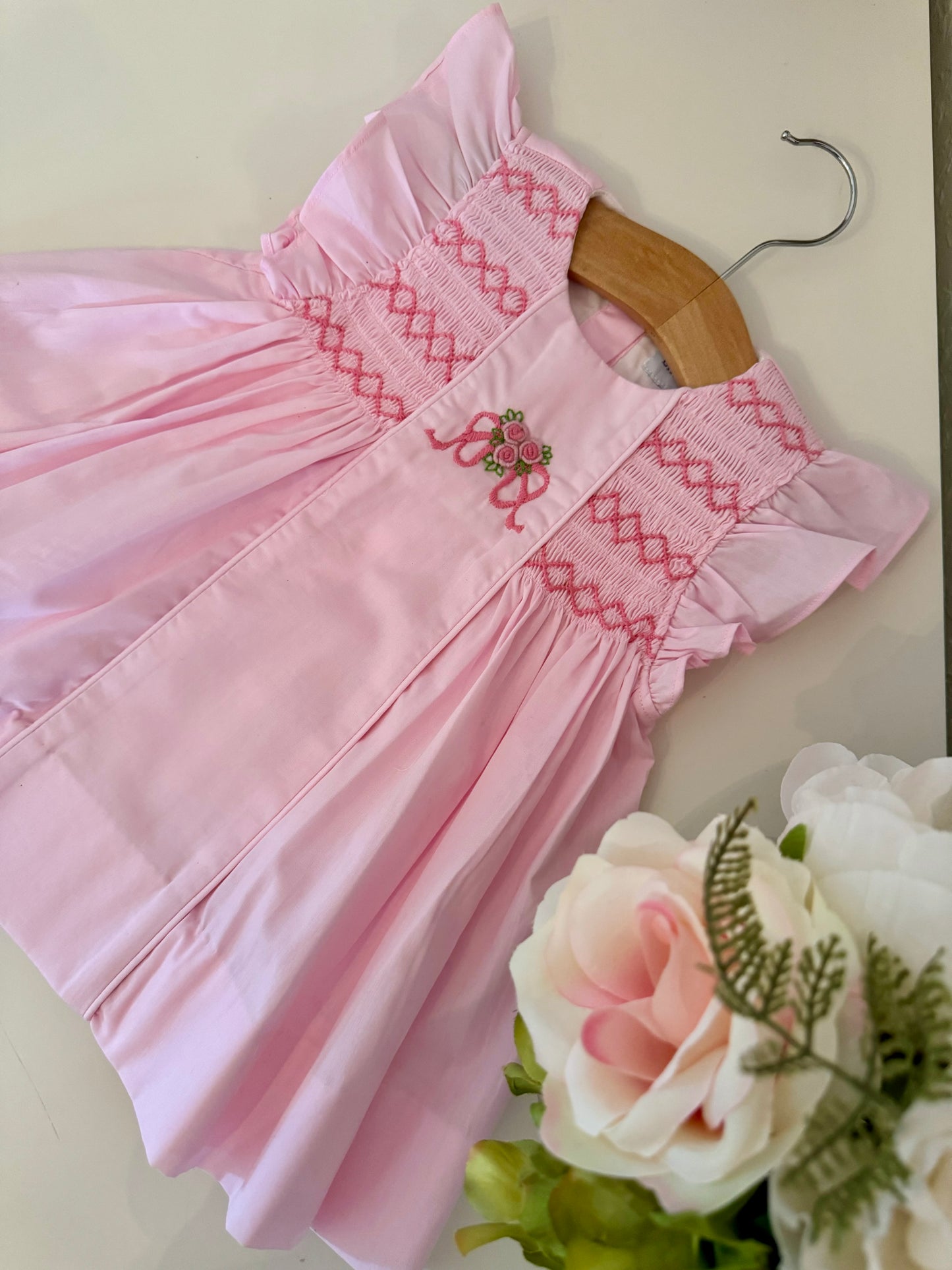 Aurora Pink Embroidery Dress