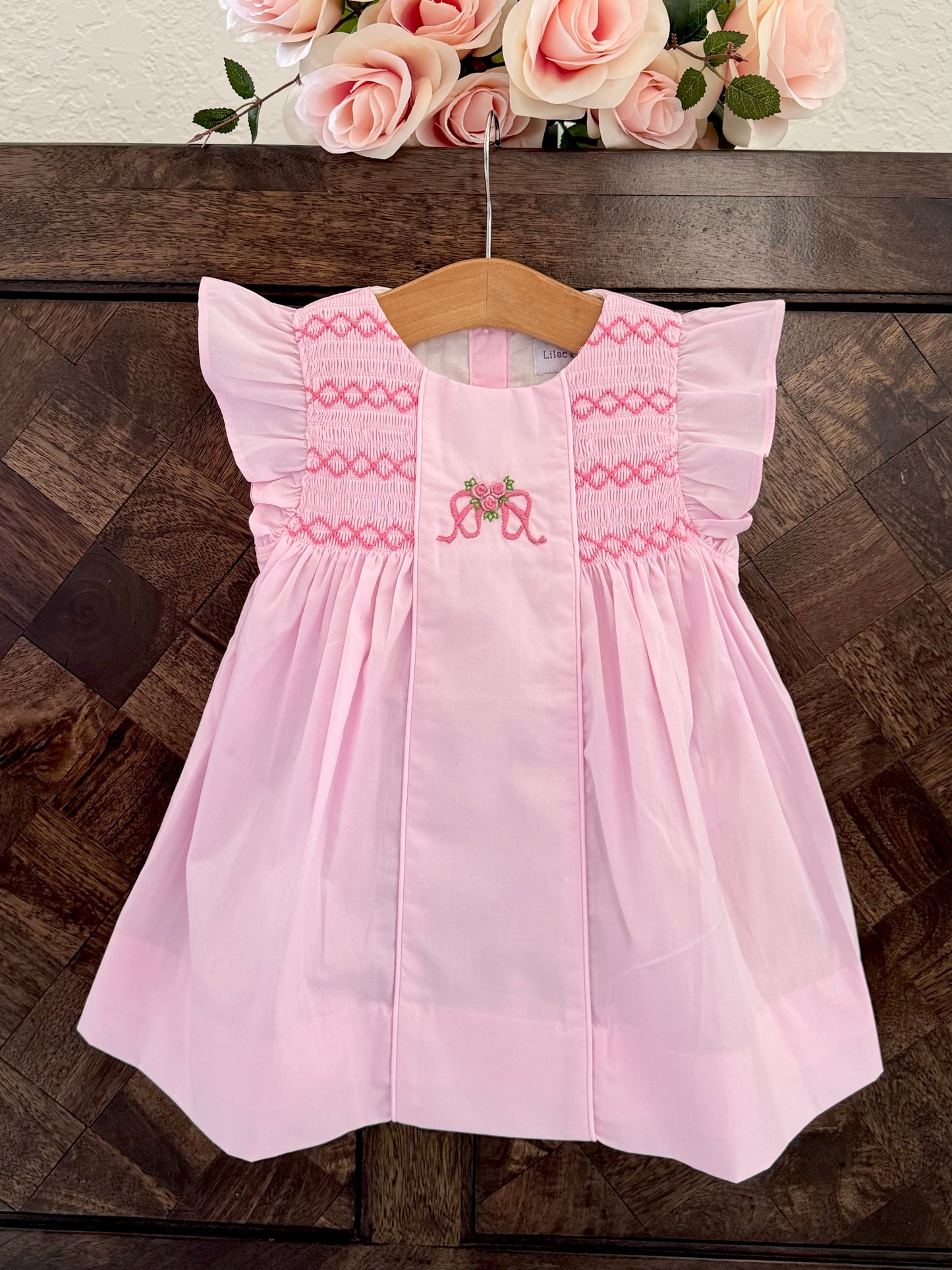 Aurora Pink Embroidery Dress