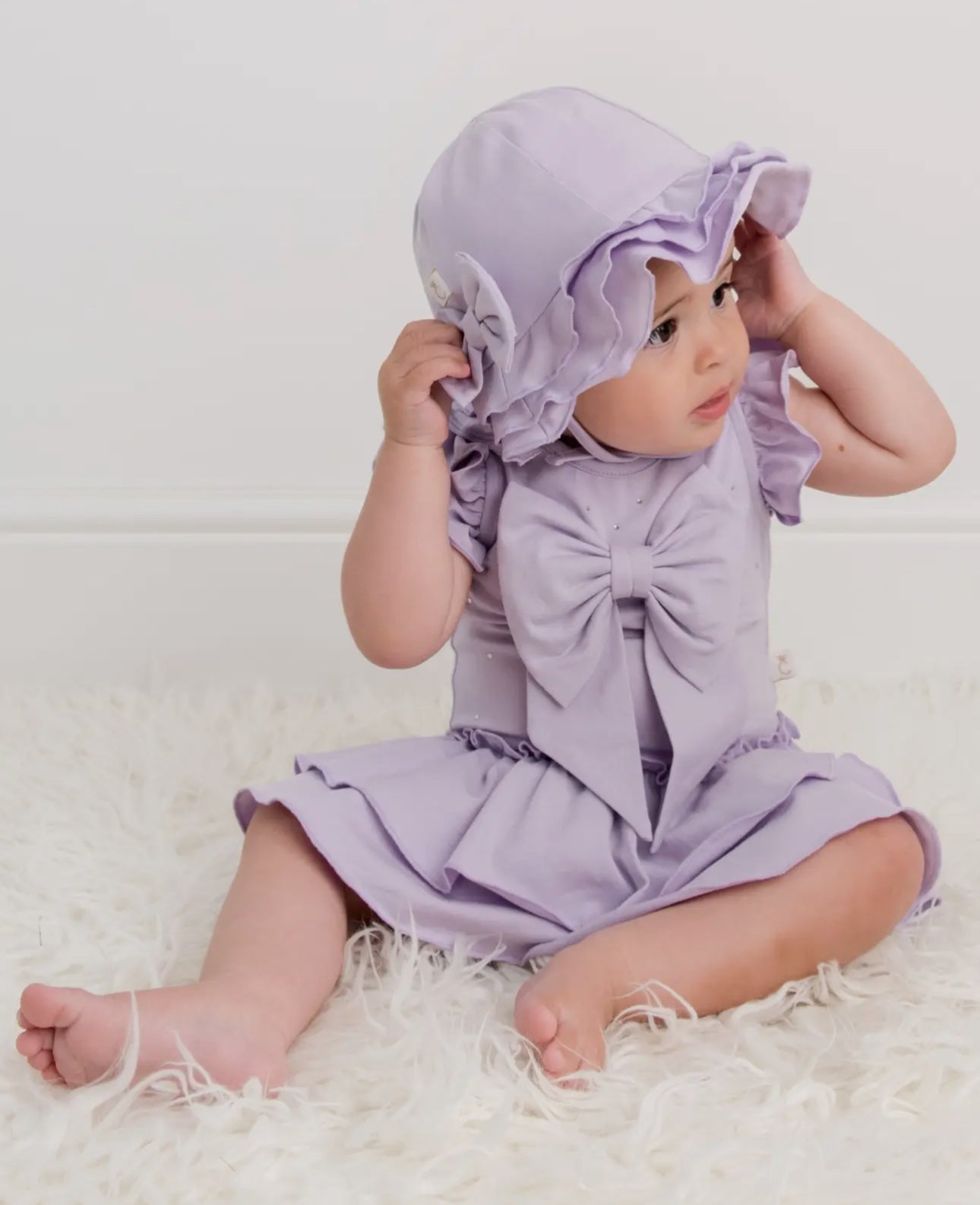 Bow Romper with Hat