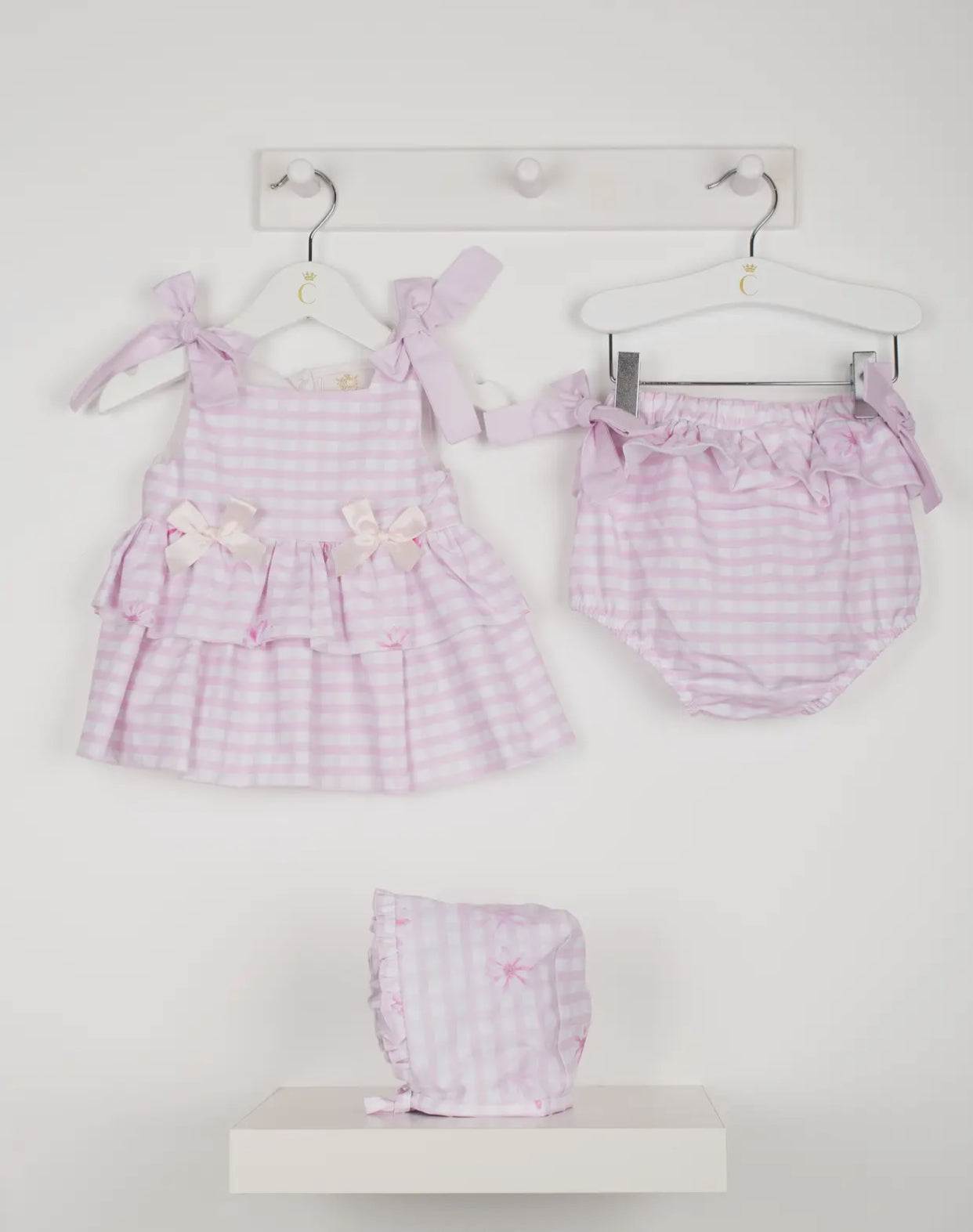 Gingham Floral Jampant Set