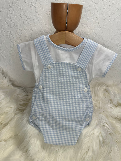 Gingham 2 Piece Romper