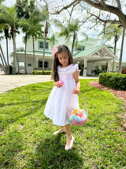 Emma Dress with Embroidered Flowers