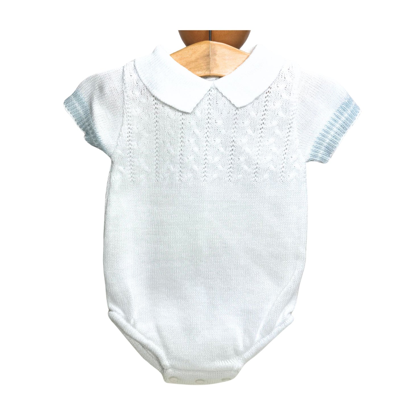 Milford Romper White/Blue